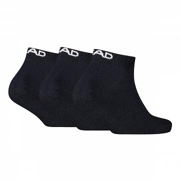 Head Tennis All Sports Sneaker Socks 3P Black